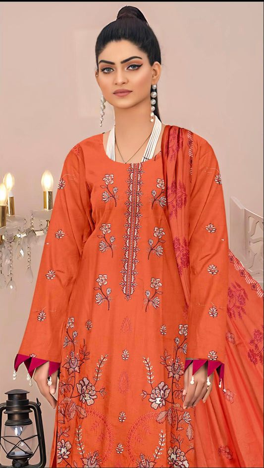 PREMIUM LAWN SHAMRY LUXURY EMBROIDERY LADIES CLOTHING ONLINE